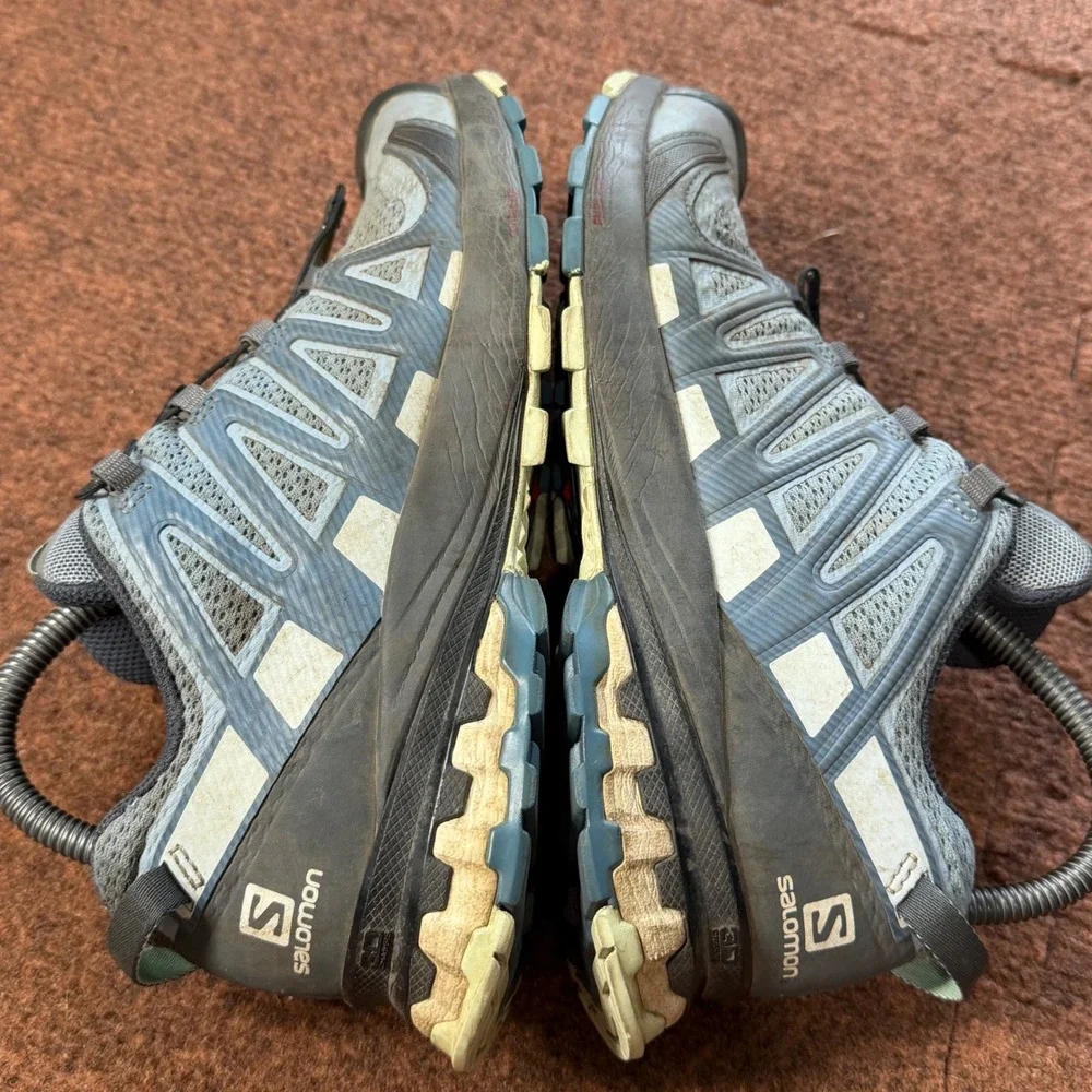 C+ Salomon XA Pro 3D Trail Running Shoes Womens 7.5 Blue Grey Hiking 412721 gym